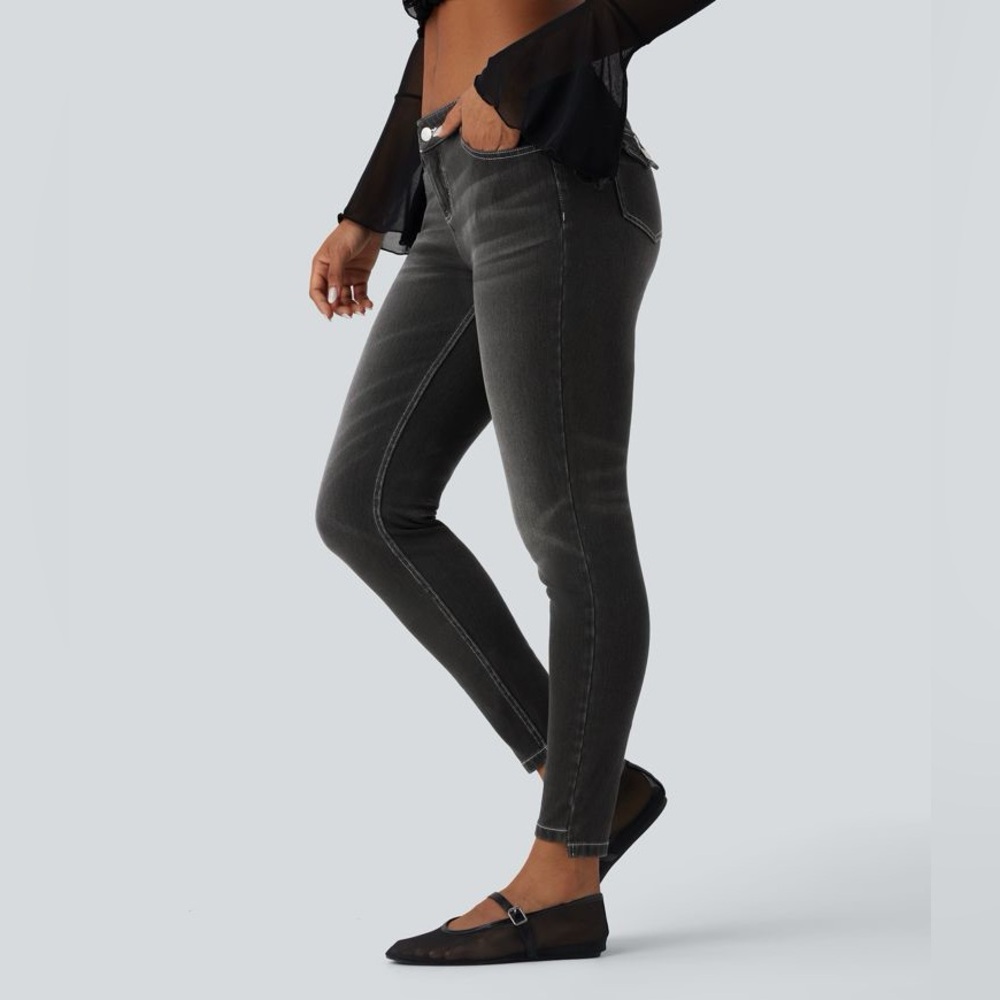 Halara Flex™ Low Rise Casual Skinny Jeans with‎ Pockets